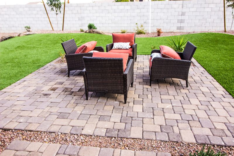 Outdoor Paver Seating Area